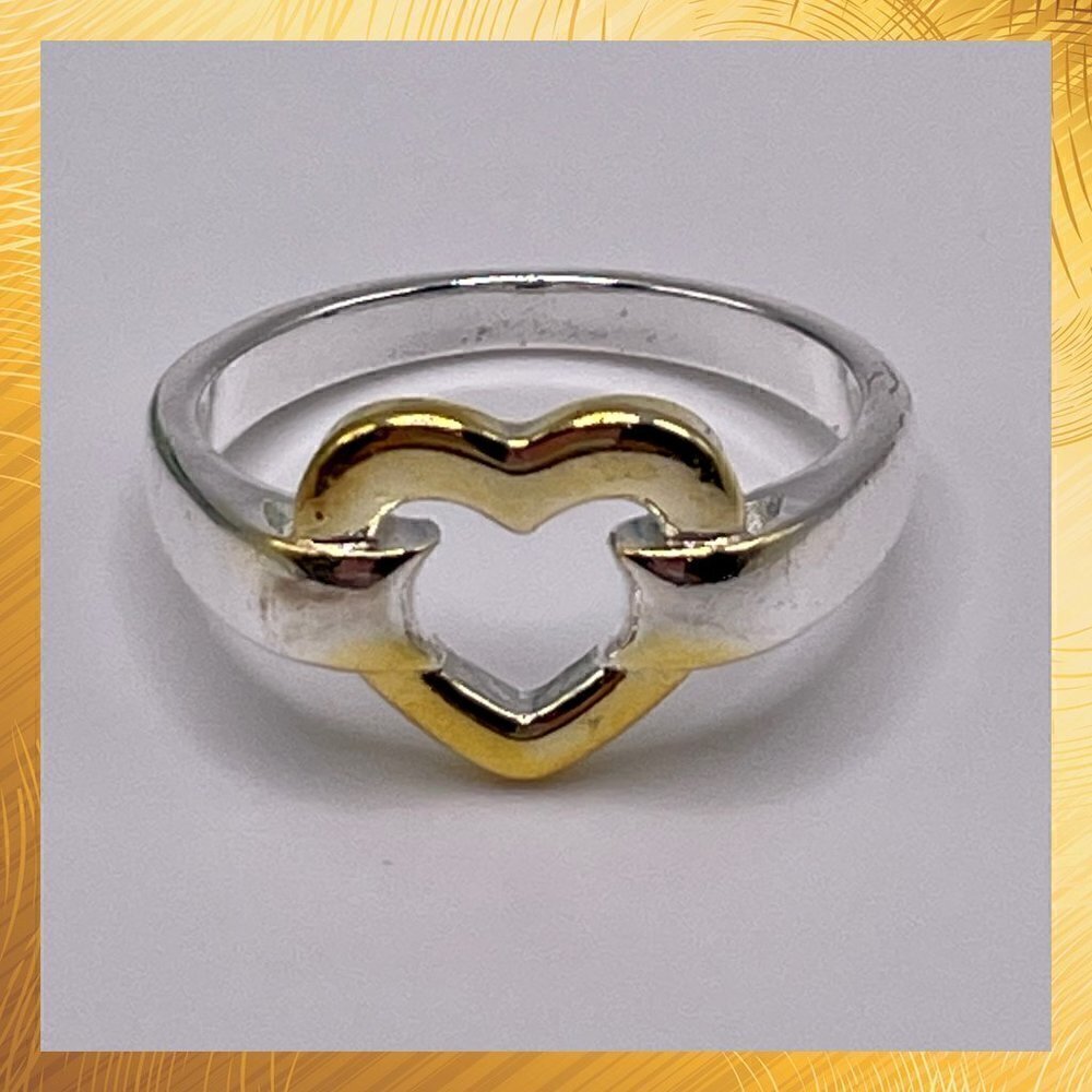 Sterling Silver 925 Heart Ring #1134